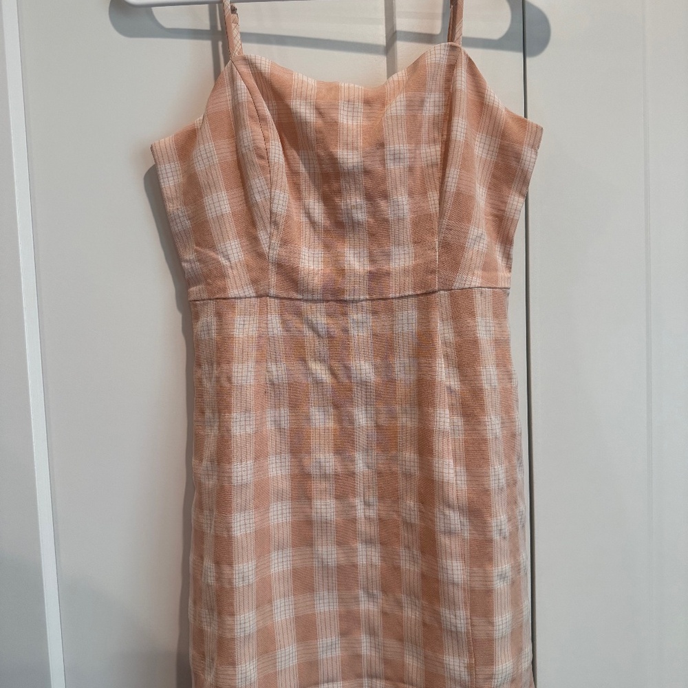 BP Pink Gingham Dress Size Small